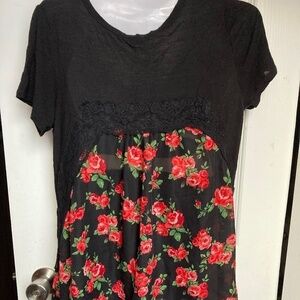 American dream Floral t-shirt top size M
